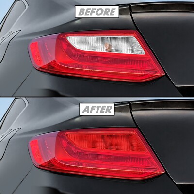 FOR 2013-2015 Honda Accord Coupe 2DR Tail Light Turn Signal & Reverse RED Tint