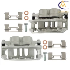 2× Front Disc Brake Caliper w/ Bracket For Ford Crown Victoria Lincoln Mercury