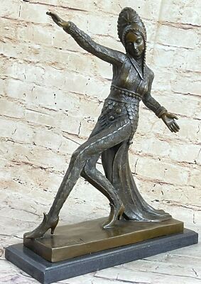 Bronze Sculpture. 'Tänzer' . Inspiriert Durch Modelle Von C.Miraval ( Strom