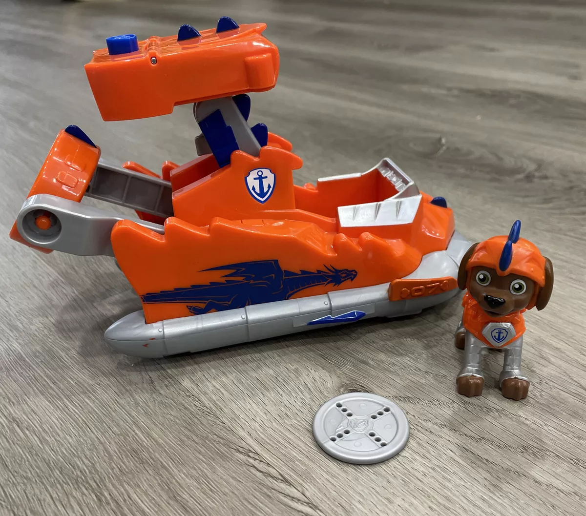 Zuma Rescue Knights Paw Patrol vehicle and figurine