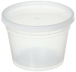 Recipientes Para Almacenamiento De Alimentos Con Tapas Dell, 16 Onzas