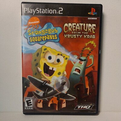 Spongebob Creature from the Krusty Krab - PS2 Version Tested - Heavily Scratched