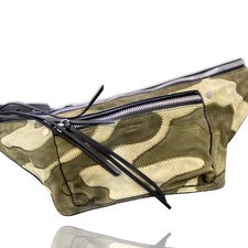 Rag & Bone Elliot Suede Fanny Pack Green Camo