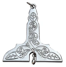 Masonic Collar Senior Warden Silver Jewel Size: 2.75" x 2.50"