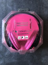 NEW Nakamichi Over the Ear Headphones Metallic Microphone PRECISION SOUND NK780
