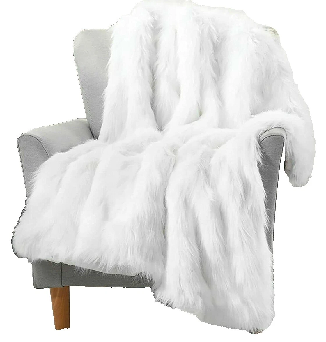 Colchas tejidas y geométricos de piel sintética tiran Mantas