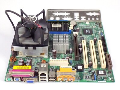 Motherboard CPU RAM Retro Bundle: ASRock K7VM4 + AMD Duron 1800 + 1GB DDR