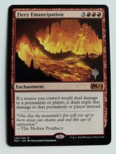Fiery Emancipation *PROMO* MTG M21 MT/NM Combined Shipping -TCGshowcase-