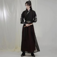 Large Size 3XL Chinese Hanfu Men Ancient Traditional Embroidered Hanfu Carnival