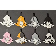 Funny Fidget Toy Cat Playing Balls Keychains PLA 3D Printing Bag Key Pendant 2pc