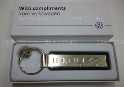NEW GENUINE VOLKSWAGEN ID.BUZZ SILVER KEYRING 000087010CK YPN
