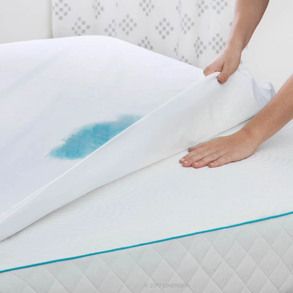 Защита для матраса с глубокими карманами водонепроницаемая подушечка для матраса гипоаллергенная защита - Изображение 3 из 4