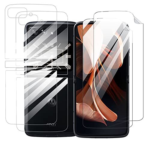 GIOPUEY [2+2 Pezzi Pellicola Prottetiva Compatibile con Motorola RAZR (t8O)