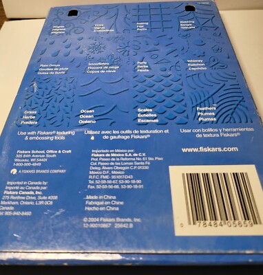 Fiskars Texture Plates & Assortment Pack II Combo NIP New NOS 12