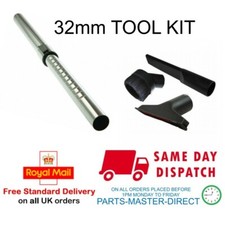 FITS TITAN 32mm VACUUM CLEANER TELESCOPIC ROD TUBE PIPE & MINI TOOL BRUSH KIT