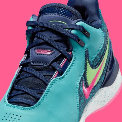 MEN\'S NIKE ZOOM LEBRON NXXT GEN AMPD DUSTY CACTUS / GREEN STRIKE FJ1566-300 Buy LeBron NXXT Gen AMPD Basketball Shoes - Dusty Cactus  main image 2