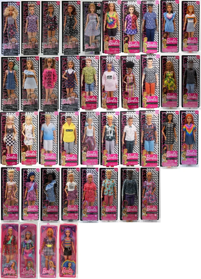 + BARBIE / KEN Puppe-MATTEL-Auswahl : Fashionistas