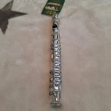 Old World Christmas Flute Glass Christmas Ornament 38036 Hand Crafted Instrument