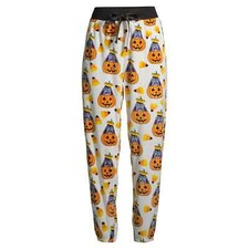 Women's Disney Eeyore Halloween Plush Pajama Joggers Sleep Pants LARGE 12-14 NWT