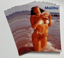 MALIBU CA  4x6 Postcard Lot of 9 Pinup Risqu&eacute; Bikini Babe Sexy Beach Girl CC110