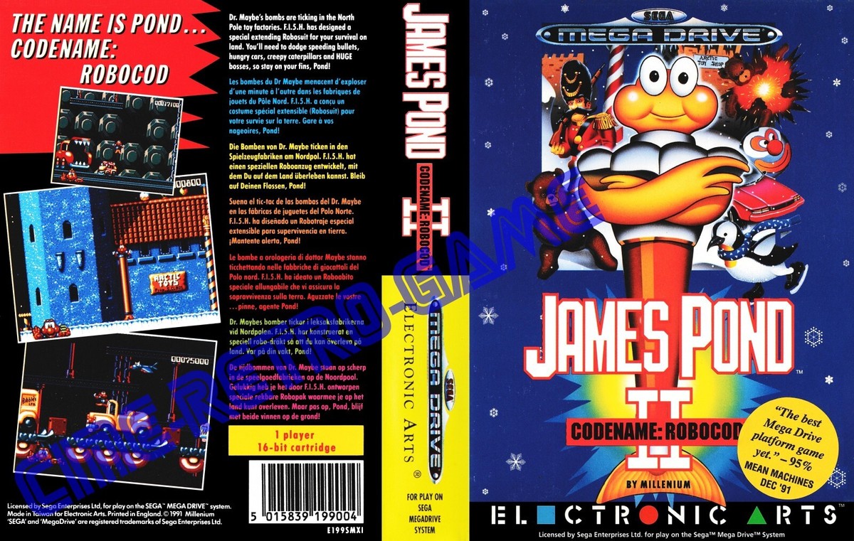 James Pond 2: Robocod – Jeu SEGA Mega Drive, Electronic Arts, 1991, PAL
