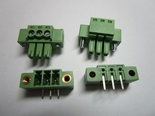 20 pcs With Embossmen Pitch 3.81mm Angle 3 pin Screw Terminal Block Connector