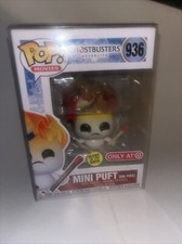 Funko Pop! Mini Puft On Fire #936 Ghostbusters figura de vinilo objetivo con protector 