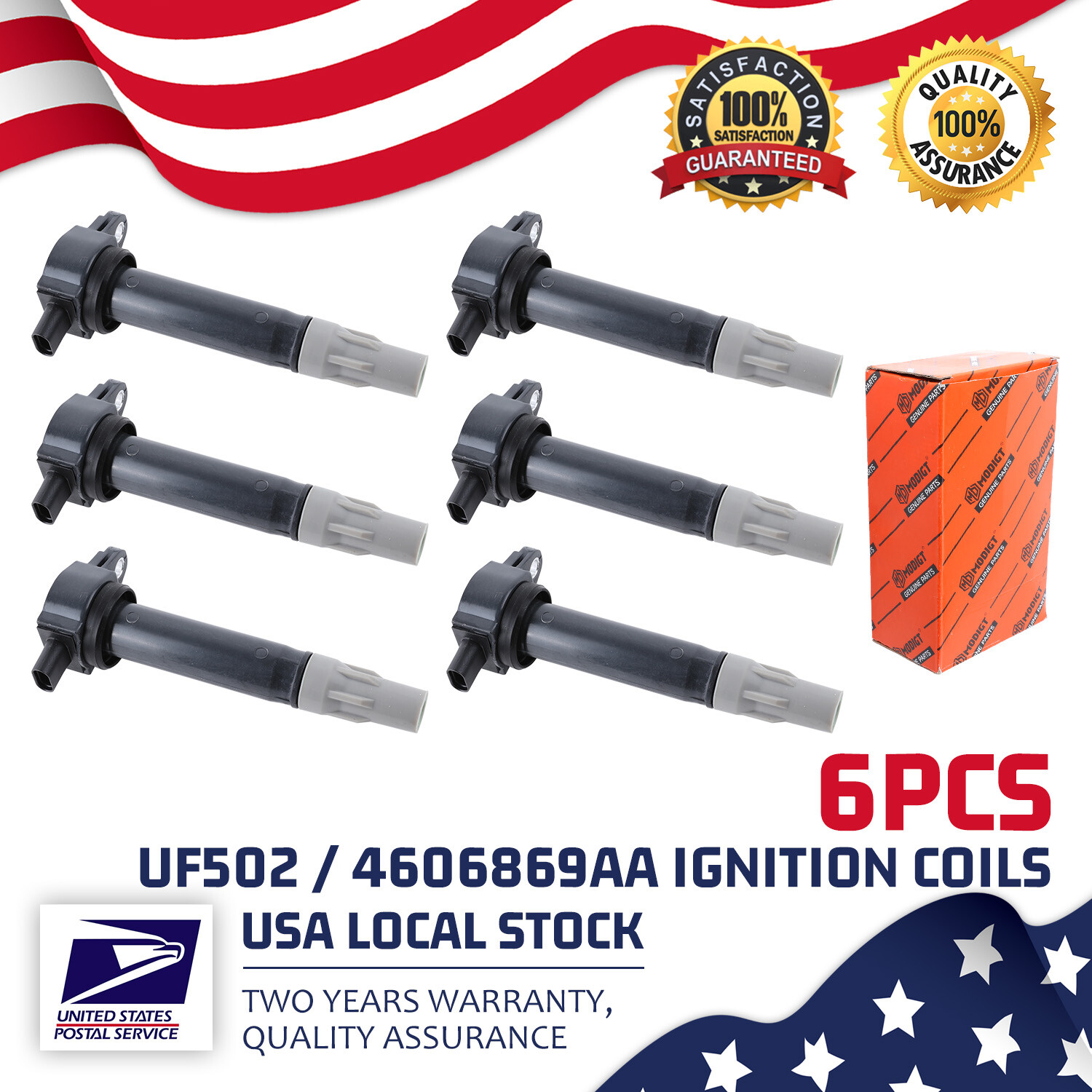 6x High Quality Ignition Coils For Mercedes-Benz SLS AMG 6.3L V8 UF502 4606869AA
