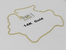 ITALIAN GOLD 18" Foxtail Chain Necklace 1-1/3mm in 14k Gold