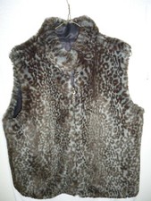 Guess Reversible Faux Fur Lined Vest Size M