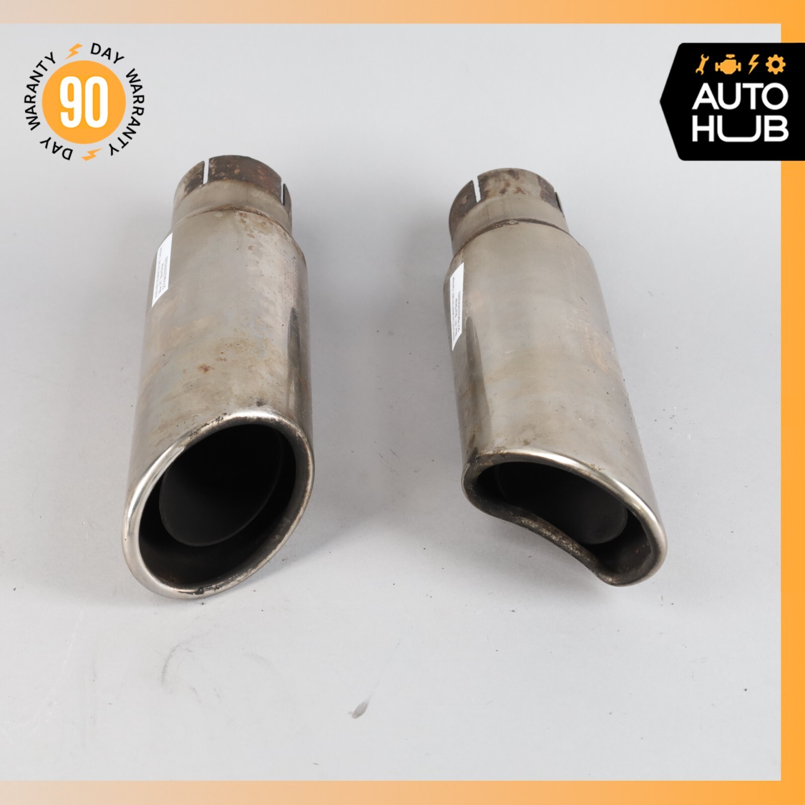 00-04 Aston Martin DB7 Vantage Left & Right Side Exhaust Muffler Tips Set OEM