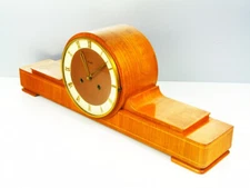 KIENZLE PURE  ART DECO  CHIMING MANTEL CLOCK  BLACK FOREST 