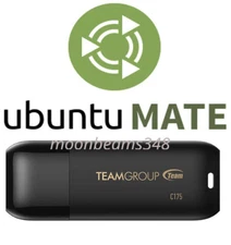 Ubuntu MATE 25.04 64 Bt FAST 32 Gb Usb 3.2 Drive Linux Bootable Live Install