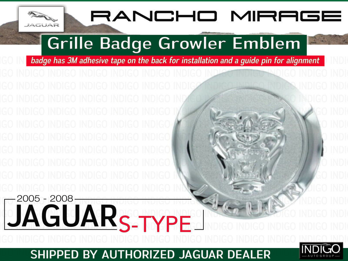 Jaguar S-Type Grille Badge Growler Emblem 2005-2008 XR851456 | eBay