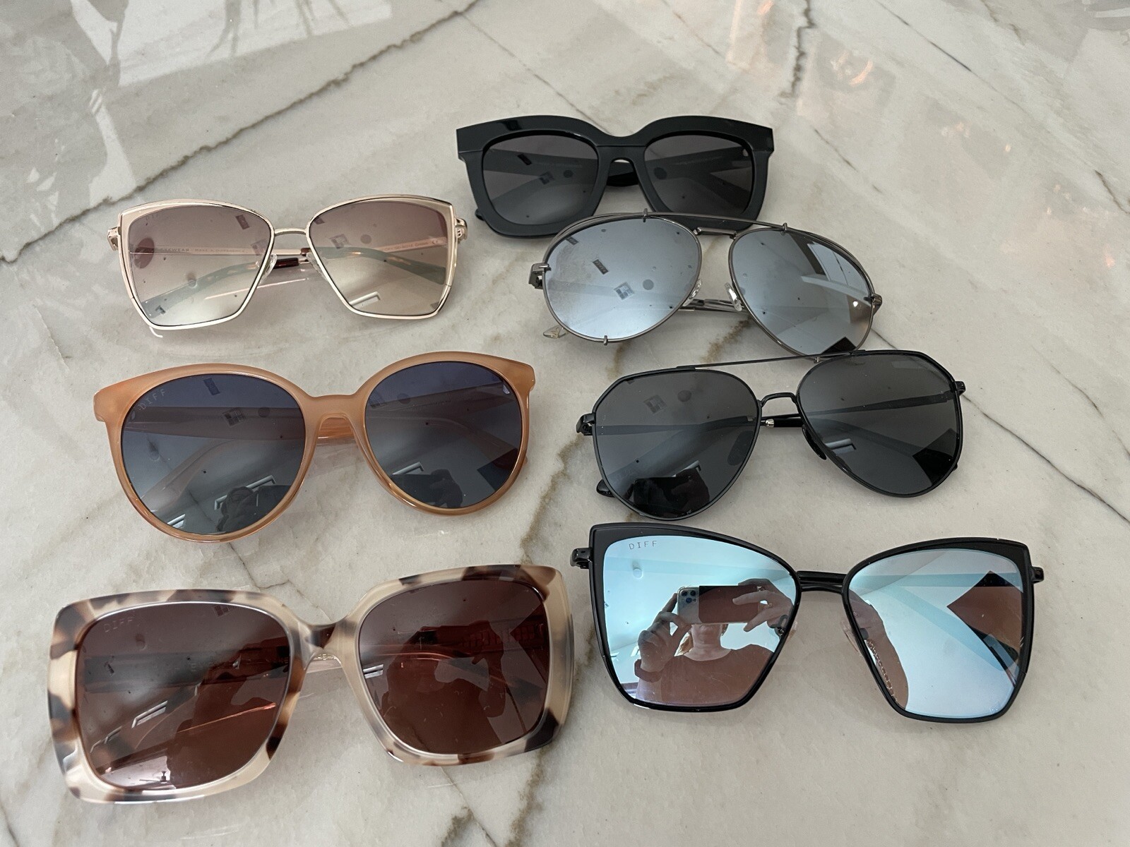 DIFF designer Sunglasses Collection- 7 Pair -exce… - image 1