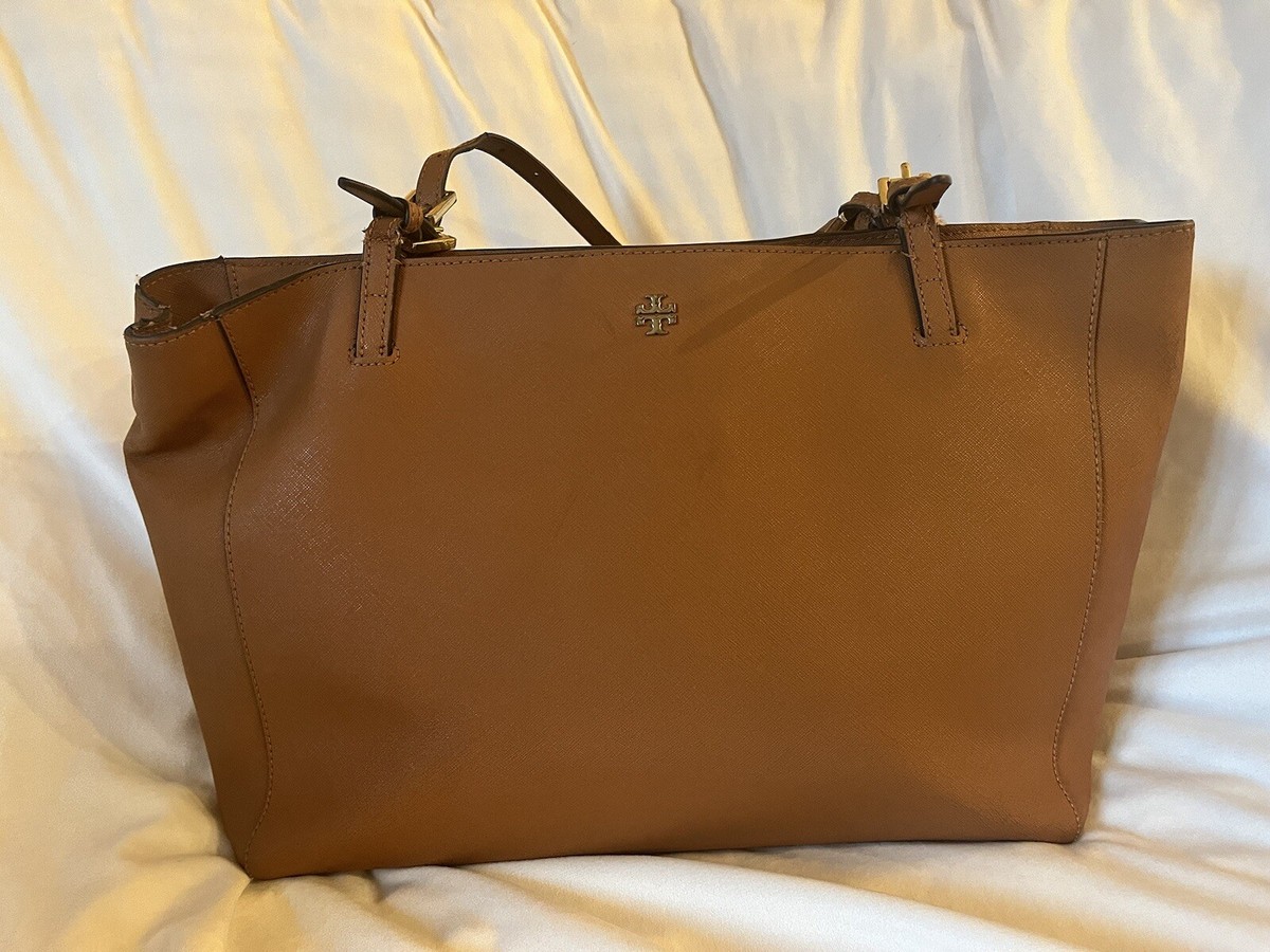 Handbag Tory York Tote Tory Burch York Gold Buckle Saffiano Tan