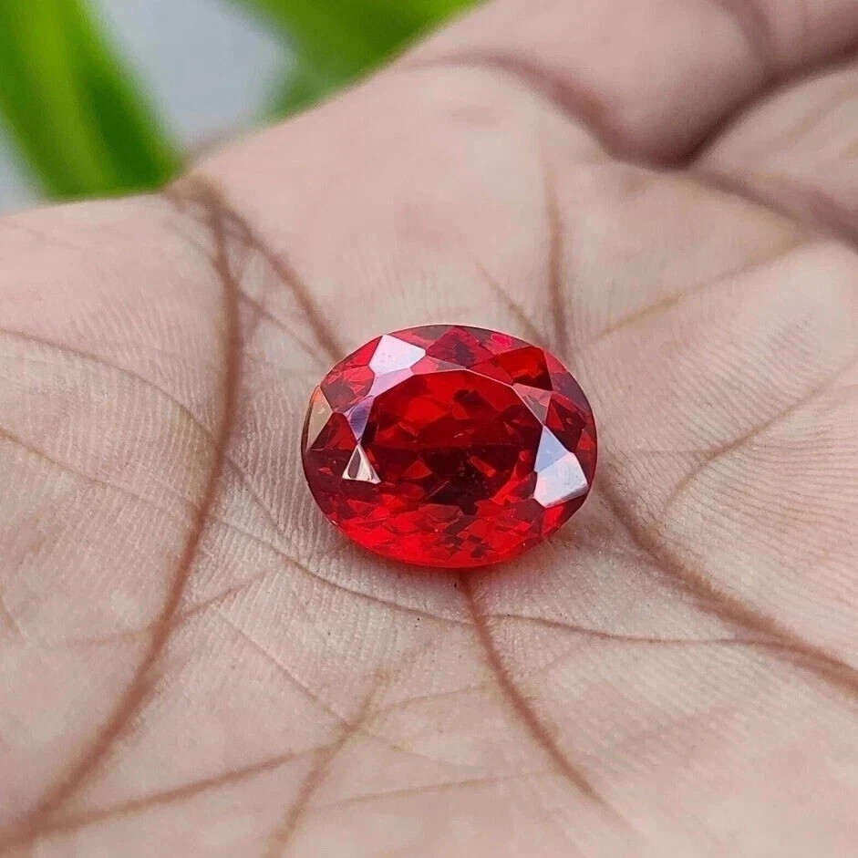 Top-Quality 9.25 Ct Natural Mozambique Blood Red Ruby Oval Cut Loose Gemstone
