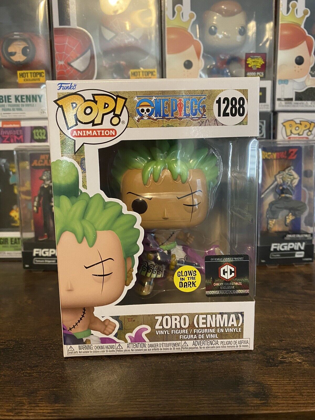 (PREORDER) Funko Pop Animation: One Piece - Zoro Enma Glow Exclusive