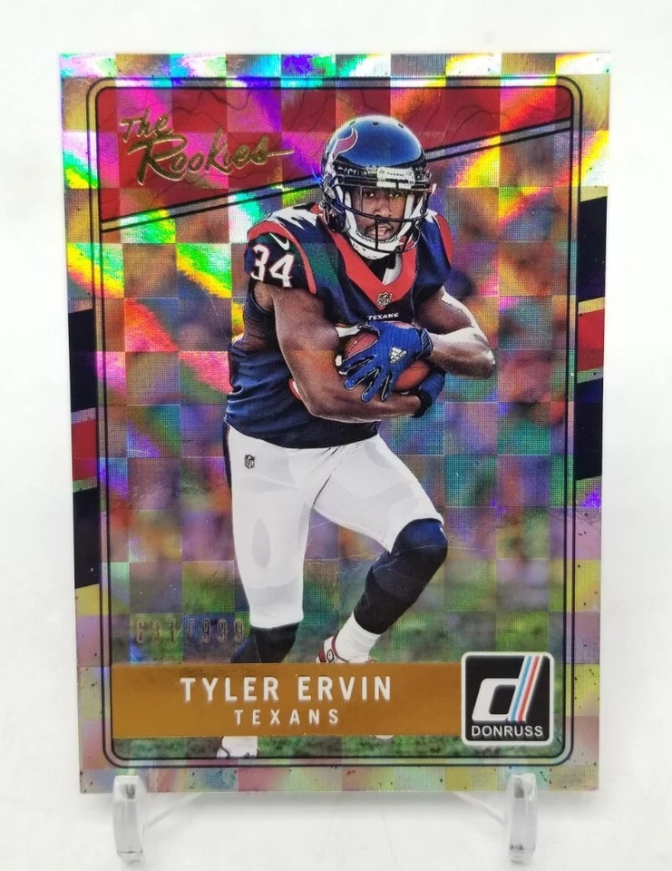 2016 Panini Donruss TYLER ERVIN The Rookies /999 Rookie RC Houston Texans #14 - Image 2 of 4