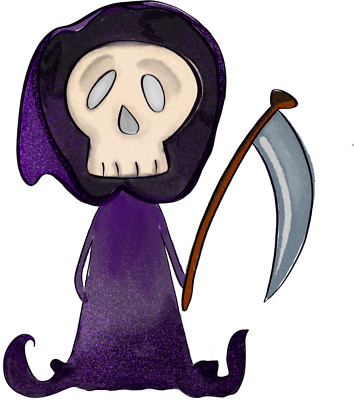 XXL 18x18 cm car decal sticker Grim Reaper sticker