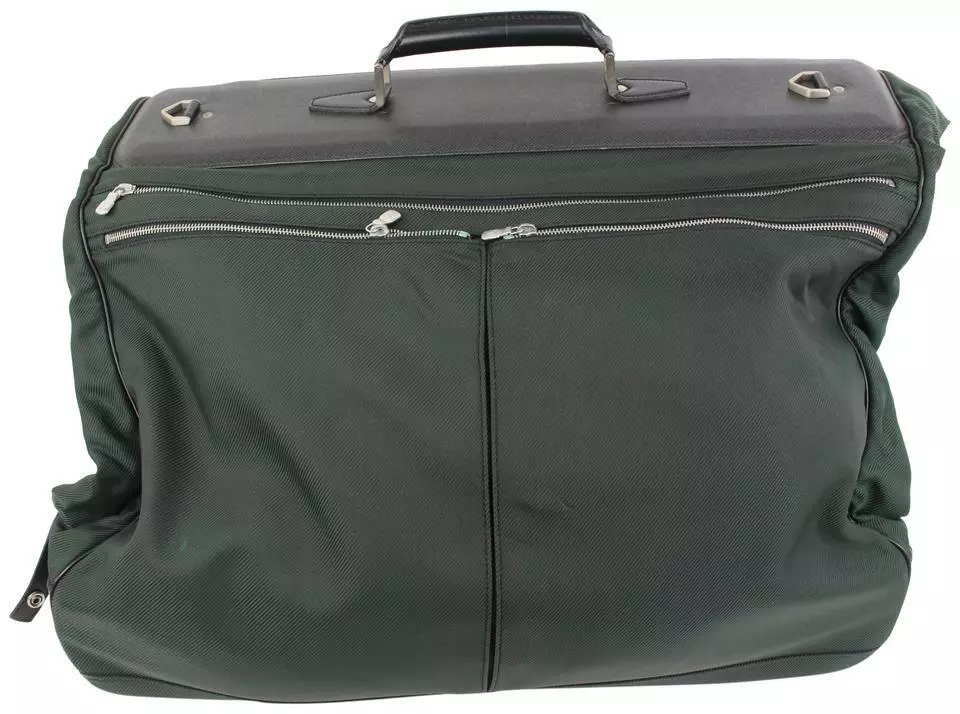 Louis Vuitton Green Nylon Santore Ardoise Garment Travel Bag Louis