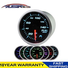7 Color Electric Fuel Pressure Gaugesensor 0-140 Psi Led Digital Pinter 10-15v