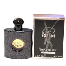 NIB {YSL} BLACK OPIUM Eau de Parfum MINIATURE Splash 7.5ml/0.25fl oz Travel Size