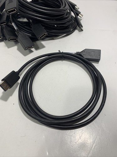 (Qty=10 cables) Display Port Male to Display Port Female Extension Cable 6' long - Picture 6 of 6
