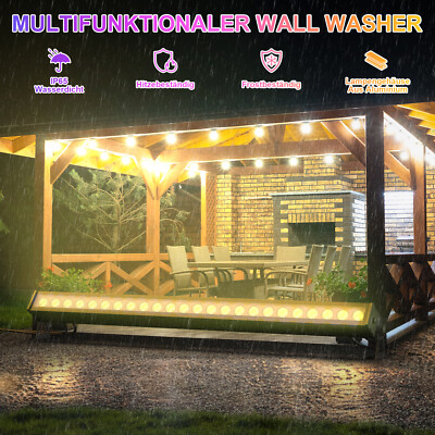 192W IP65 Wasserdicht RGB 24 LED Wallwasher Bühnenlicht DMX Bar Strip IN/Outdoor
