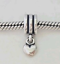 Genuine Pandora Bracelet Charm - Silver Heart Dangle Charm S925 ALE
