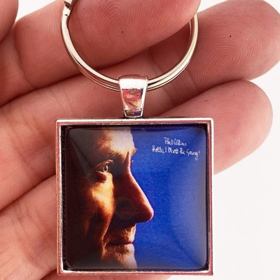 Phil Collins Hello, I Must Be Going Album Cover Image Keychain or Necklace