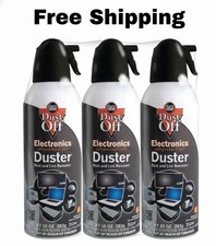 Dust-Off Compressed Gas Duster 10oz Electronics Cleaner PC Air Blower New 3 Pack