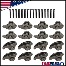 For LS3 L99 L76 LS9 L92 5.3L 6.0L 6.2L 1.7 Ratio Rocker Arms Set w/ Trunion Kit