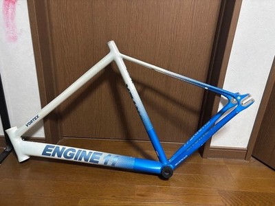 Engine 11 Vortex Track Frame Blue White Fixed Gear Frameset From
